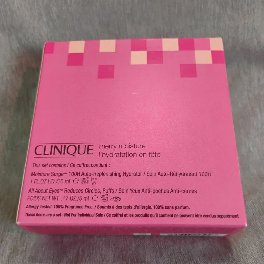 5pc Clinique Skincare Lot Take The Day Off Charcoal Cleansing Balm Hydrating Set